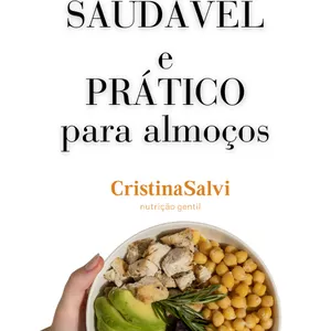 Imagem de capa para o Ebook Cardápio SAUDÁVEL  e  PRÁTICO  para almoços 