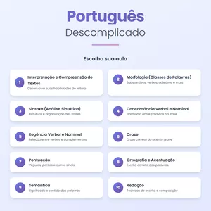 Imagem do curso Português Descomplicado