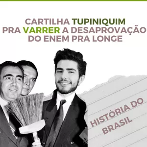 Imagem de capa para o Ebook ENEM - CARTILHA TUPINIQUIM PRA VARRER A DESAPROVAÇÃO PRA LONGE