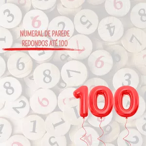Imagem de capa para o Ebook Ebook - Numeral de Parede Redondos até 100