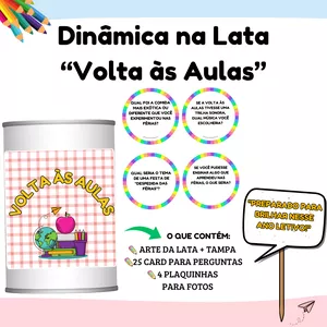 Imagem de capa para o Ebook DINÂMICA NA LATA VOLTA ÀS AULAS 2025