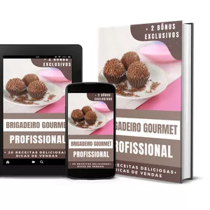 Imagem de capa para o Ebook BRIGADEIROS GOURMET