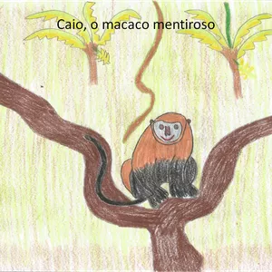 Imagem de capa para o Ebook Caio, o macaco mentiroso