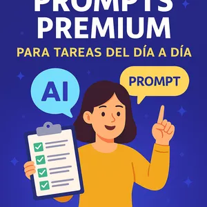 Imagen de portada para Ebook Pack de Prompts Premium para Tareas del Día a Día