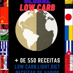 Imagem de capa para o Ebook 550 Receitas Low Carb, Diet e Light(TOP DE VENDAS)