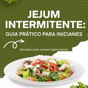 Imagem de capa para o Ebook Jejum Intermitente