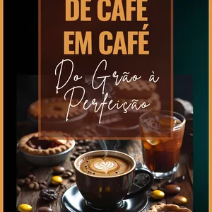 Imagem de capa para o Ebook De Café em Café, do Grão à Perfeição - 30 Receitas