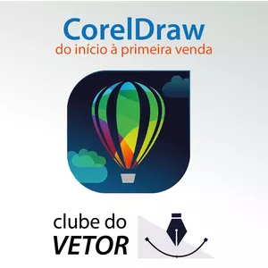 Imagem de capa para o Curso online CorelDraw, do início à arte final