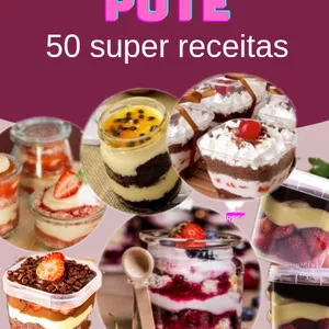 Imagem de capa para o Ebook 50 Receitas de bolo de pote