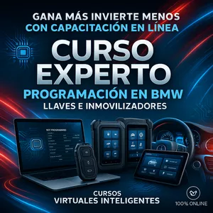 Imagen de portada para Curso online Curso Premium de BMW - Conviertete en Experto en Programación de Llaves e inmovilizadores en BMW