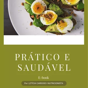Imagem de capa para o Ebook Prático e Saudável