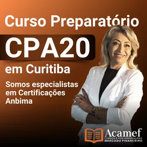 Imagem de capa para o Curso online Curso Preparatório CPA20 Presencial em Curitiba