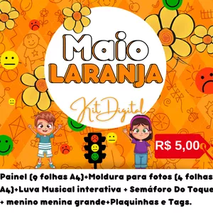 Imagem de capa para o Ebook KIT DIGITAL MAIO LARANJA