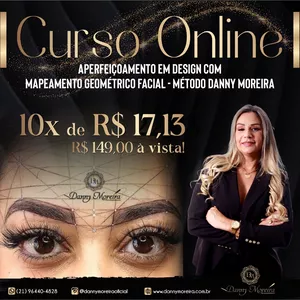 Imagem de capa para o Curso online Aperfeiçoamento em Design com Mapeamento Geométrico Facial (método Danny Moreira)