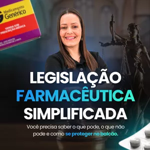 Imagem de capa para o Curso online LEGISLAÇÃO FARMACÊUTICA SIMPLIFICADA