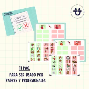 Imagen de portada para Ebook Conductas adecuadas e inadecuadas con pictogramas para (padres y terapeutas)