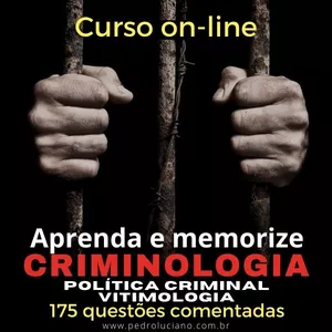 CRIMINOLOGIA: aprenda e memorize. por Professor Pedro Luciano - Cursos e Concursos