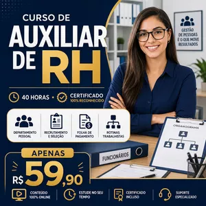 Imagem do curso Curso de Auxiliar de RH - Com certificado