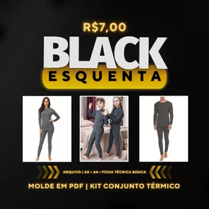 Imagem de capa para o Curso online ⚫Black November [Molde em PDF] - Kit Conjunto Térmico ID 4620370✨ 