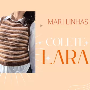 Imagem de capa para o Curso online Colete de crochê Lara - Receita 