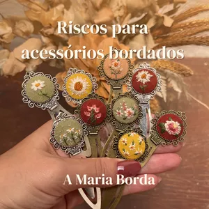 Imagem de capa para o Ebook Riscos Para Acessórios Bordados