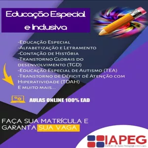Imagem de capa para o Curso online Educação Especial e Inclusiva - Pacote de Cursos (2640 Horas)