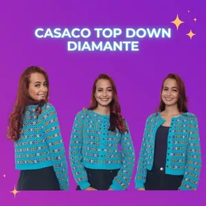 Imagem de capa para o Curso online Casaco Top Down Aberto Diamante