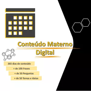Imagem de capa para o Ebook Conteúdo Materno Digital - Calendário 365 dias para suas postagens + Bônus