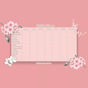 Imagem de capa para o Ebook Self Care Planner