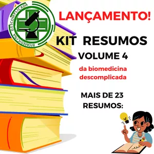 Imagem de capa para o Ebook Kit Resumos Biomedicina Descomplicada volume 4 