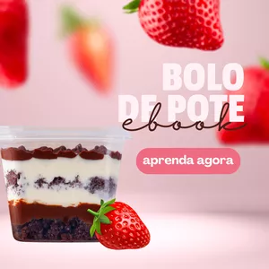 Imagem de capa para o Ebook Bolo de Pote Lucrativo