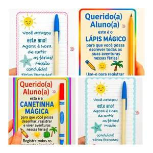 Imagem de capa para o Ebook Kit cartões Férias (Lápis, Caneta e Canetinha mágica)