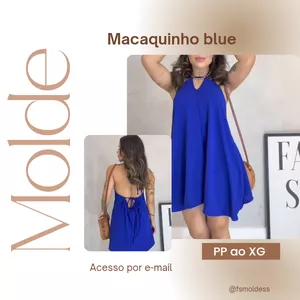 Imagem de capa para o Ebook Molde macaquinho blue