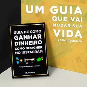 Imagem principal do produto Guia de como ganhar DINHEIRO como DESIGNER no instagram - Livro