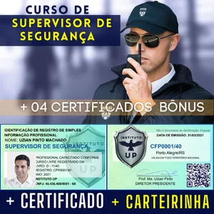 Imagem de CURSO DE SUPERVISOR DE SEGURANÇA criado por Prof. Me. Uzian Pinto na hotmart