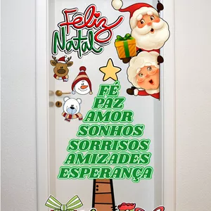 Imagem de capa para o Ebook Painel de Porta Natalino: Árvore com Palavras Especiais 
