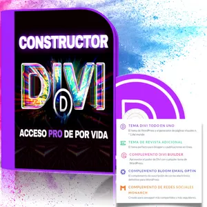 Imagem principal do produto Constructor DIVI para Diseño Web