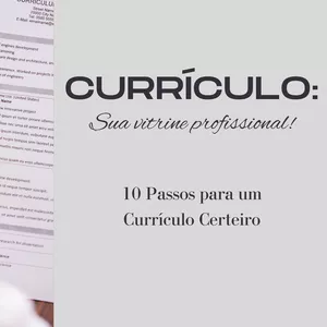 Imagem de capa para o Ebook 10 PASSOS PARA UM CURRÍCULO CERTEIRO