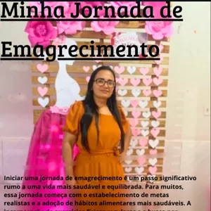 Imagem de capa para o Ebook Minha jornada de emagrecimento 