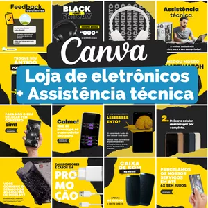Imagem de capa para o Curso online CANVA LOJA DE ELETRÔNICOS