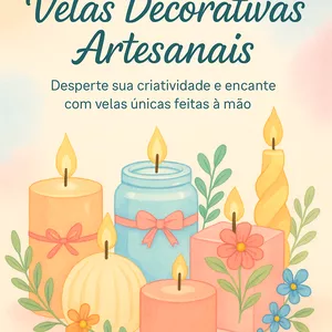 Imagem de capa para o Curso online Curso de velas decorativas artesanais