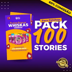 Imagem do curso Pacote +100 Artes Stories para Petshop - Canva Pack