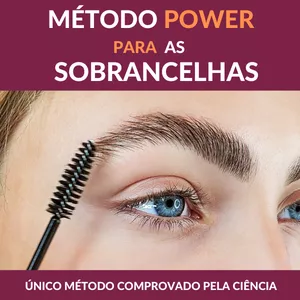 Imagem de capa para o Ebook Método Power para as Sobrancelhas 