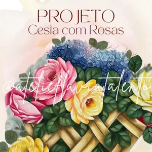 Imagem de capa para o Ebook PROJETO - CESTA COM ROSAS