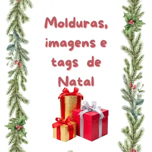 Imagem de capa para o Ebook Moldes, tags e Imagens de Natal