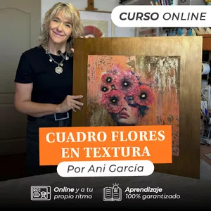 Imagen de portada para Curso online Curso de pintura Flores en textura