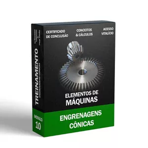 Imagem de capa para o Curso online ELEMENTOS DE MÁQUINAS | ENGRENAGENS CÔNICAS |