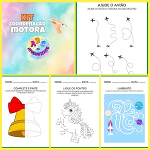 Imagem de capa para o Ebook Kit Atividades Coordenação Motora 