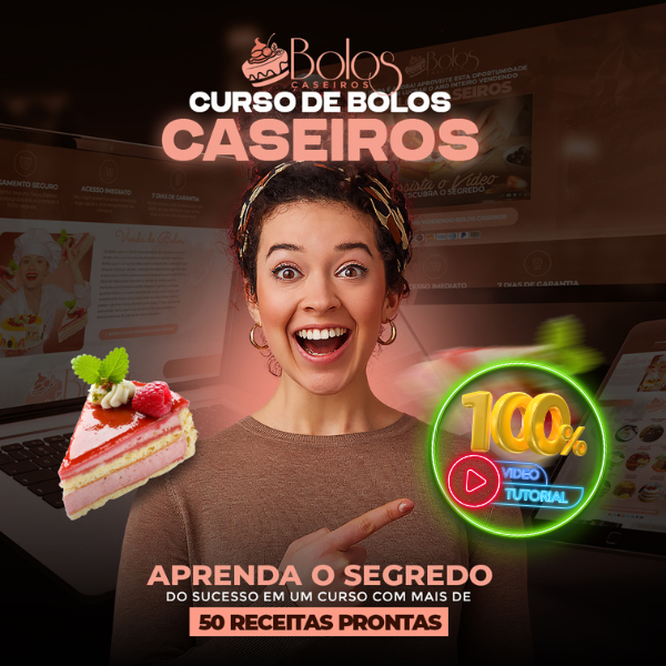Curso Confeiteira em Casa - Curso Completo de Bolos Caseiros Lucrativos