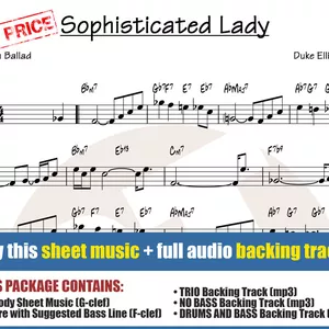 Cover image for Online course Sophisticated Lady (Sheet Music + Backing Tracks)